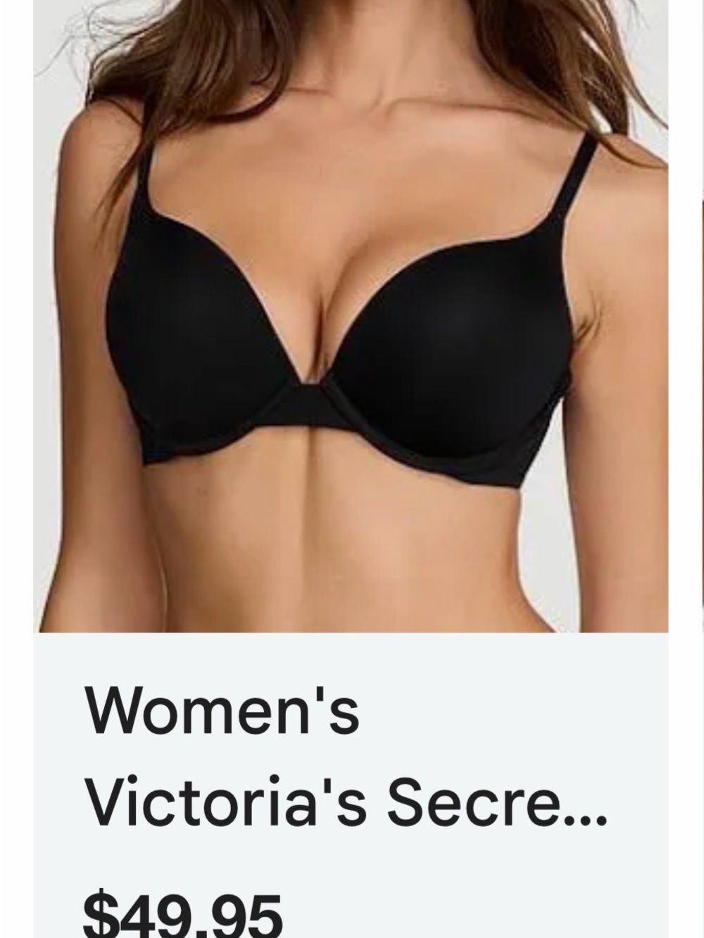 Victoria's Secret Black Push-Up Bra 34B